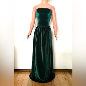 Dark Green Velvet Maxi Skirt & Top for My Size Barbie Doll 36" New